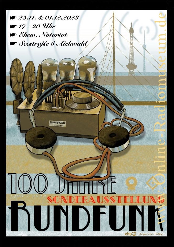 Plakat Sonderausstellung 100 Jahre Rundfunk in Deutschland
